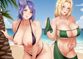 Konan And ??? At The Beach